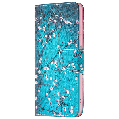 For Samsung Galaxy M53 5G BF Pattern Printing Leather Series-1 Stylish Magnetic Clasp Phone PU Leather Case Flip Stand Wallet Shockproof Cover