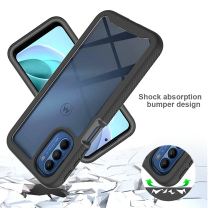 3-in-1 Hybrid Phone Case for Motorola Moto G51 5G All-inclusive Protection Wear-resistant Detachable Cell Phone Case with PET Screen Protector