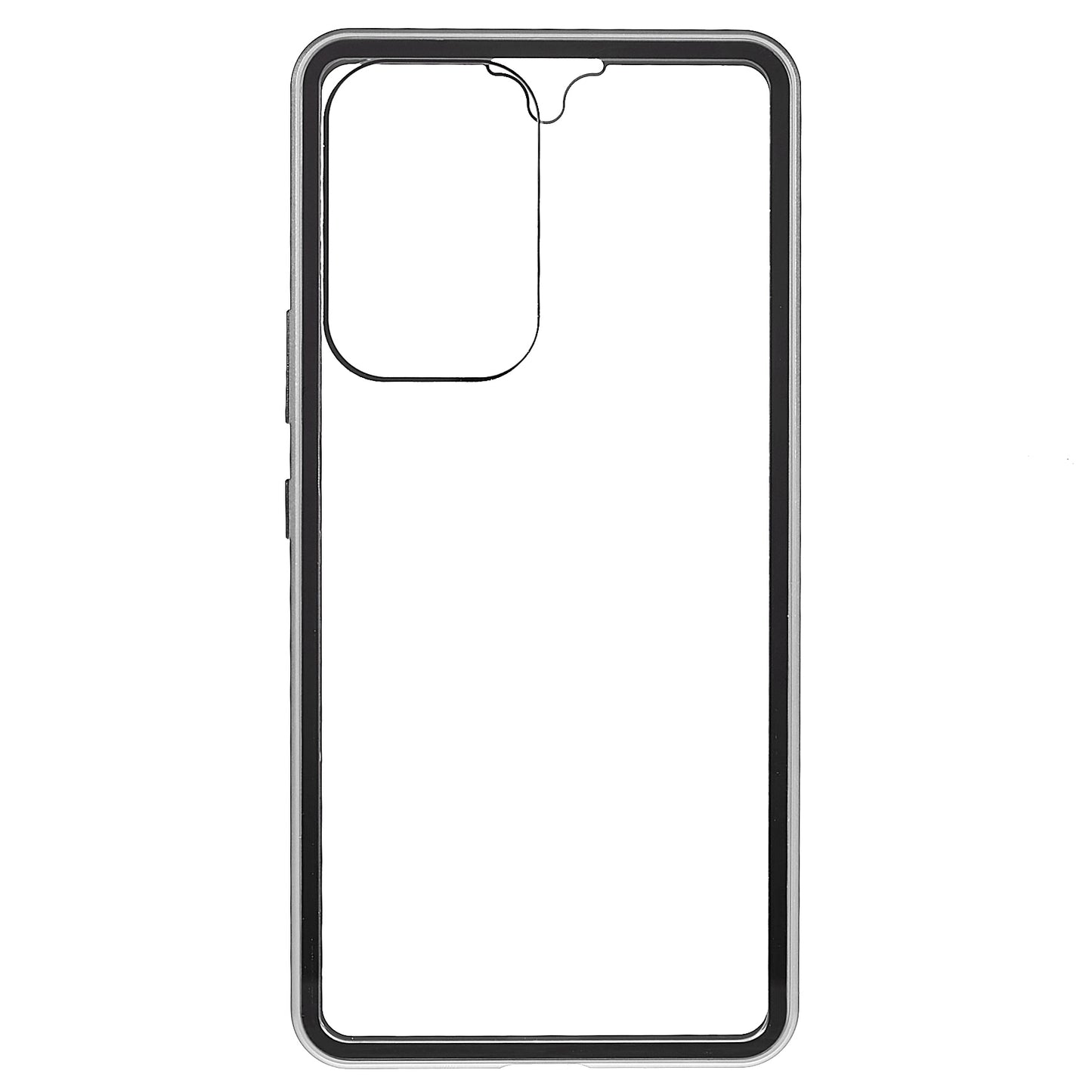 For Samsung Galaxy A53 5G Anti-fall Metal Bumper + Double-sided Tempered Glass Shell 360 Degree All-inclusive Protection Magnetic Phone Cover