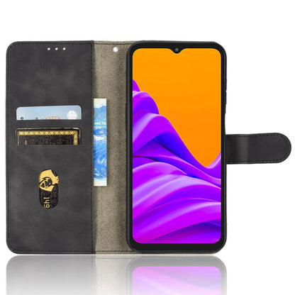 For Samsung Galaxy Xcover6 Pro 5G Skin-touch Feeling Stand Phone Case PU Leather Magnetic Wallet Cover with Strap