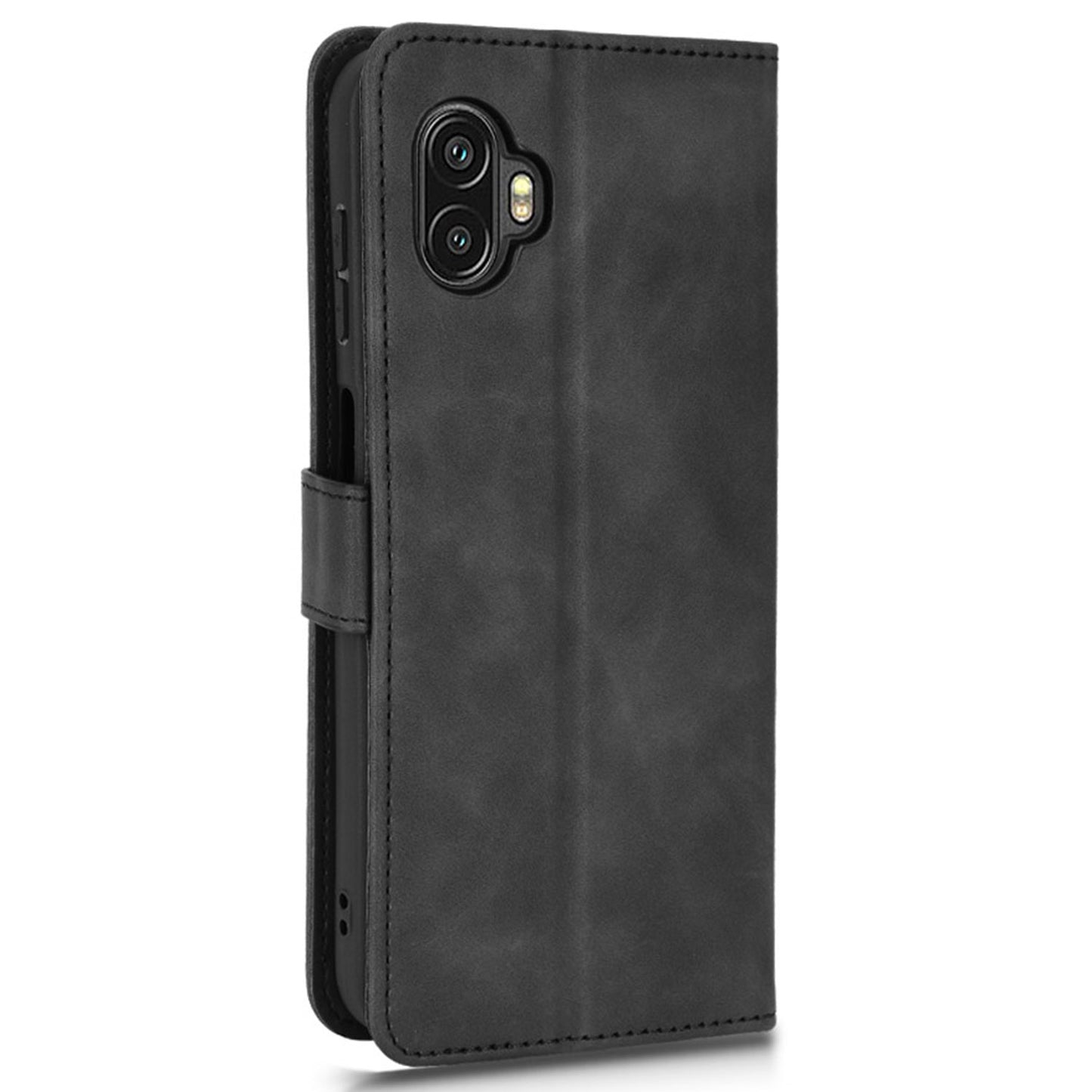 For Samsung Galaxy Xcover6 Pro 5G Skin-touch Feeling Stand Phone Case PU Leather Magnetic Wallet Cover with Strap