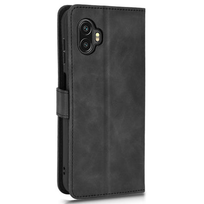 For Samsung Galaxy Xcover6 Pro 5G Skin-touch Feeling Stand Phone Case PU Leather Magnetic Wallet Cover with Strap