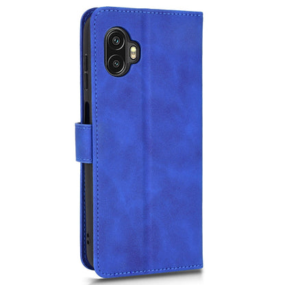 For Samsung Galaxy Xcover6 Pro 5G Skin-touch Feeling Stand Phone Case PU Leather Magnetic Wallet Cover with Strap