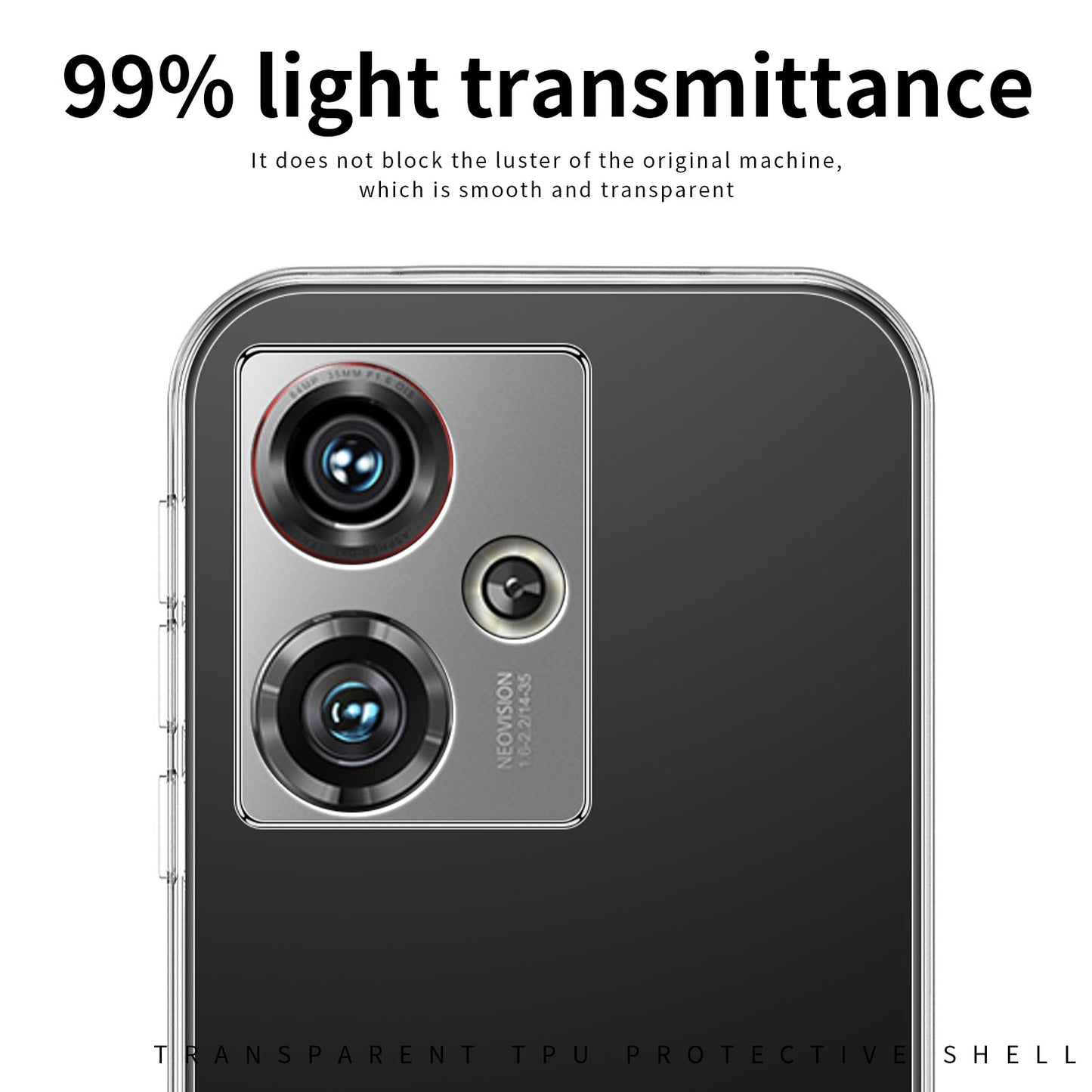 MOFI Clear Case for ZTE nubia Z50 , Soft TPU Shockproof Phone Cover