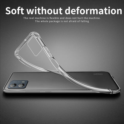 MOFI for Motorola Moto G53 5G Clear Phone Case Flexible TPU Protective Cover