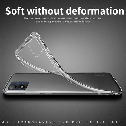 MOFI For Motorola Moto E13 4G Soft TPU Phone Case Transparent Anti-drop Cell Phone Cover