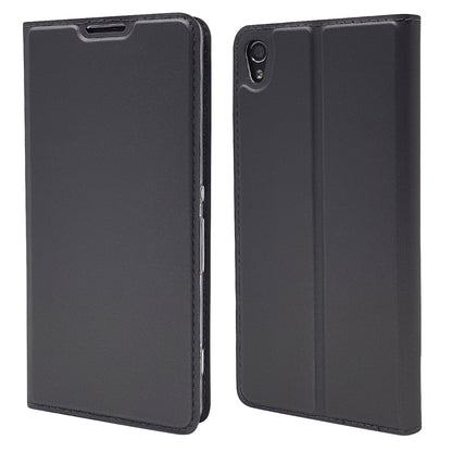 Magnetic Leather Card Holder Case for Sony Xperia XA / XA Dual