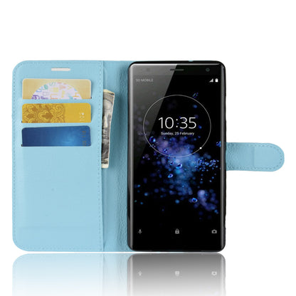 For Sony Xperia XZ3 Litchi Texture Wallet Stand Leather Case Shell