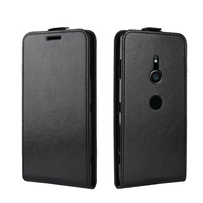 For Sony Xperia XZ3 Crazy Horse Leather Case (Vertical Flip) (Card Slot) (Magnetic)