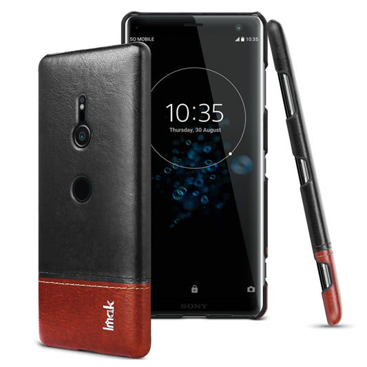 IMAK Ruiyi Series PU Leather Coated PC Phone Cover for Sony Xperia XZ3