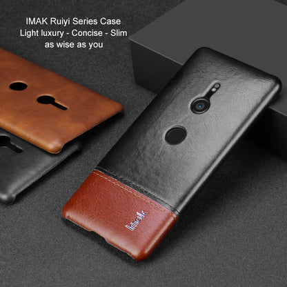 IMAK Ruiyi Series PU Leather Coated PC Phone Cover for Sony Xperia XZ3