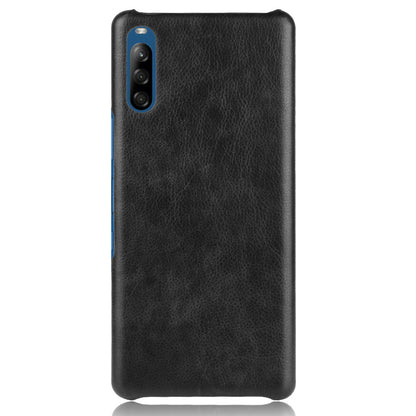 Litchi Skin Leather Coated Hard PC Case for Sony Xperia L4