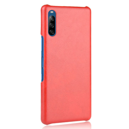 Litchi Skin Leather Coated Hard PC Case for Sony Xperia L4