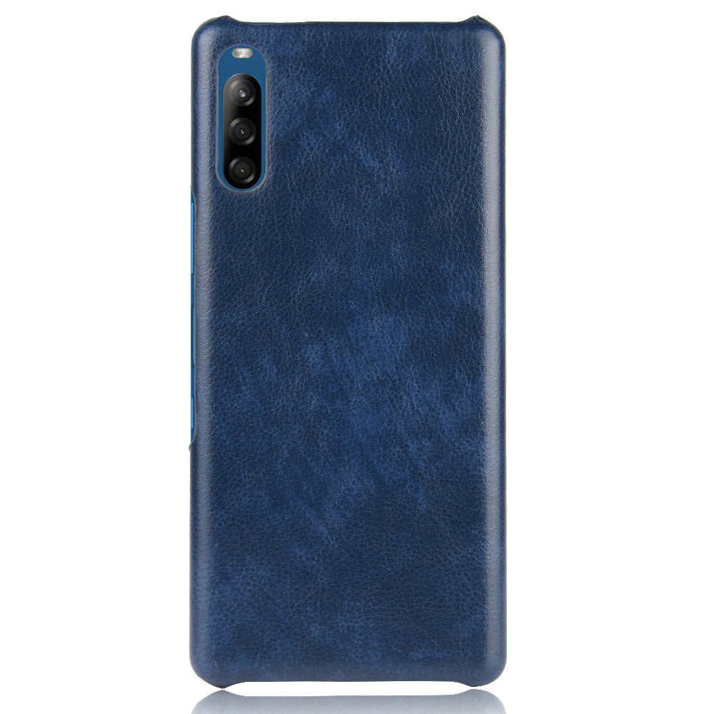 Litchi Skin Leather Coated Hard PC Case for Sony Xperia L4