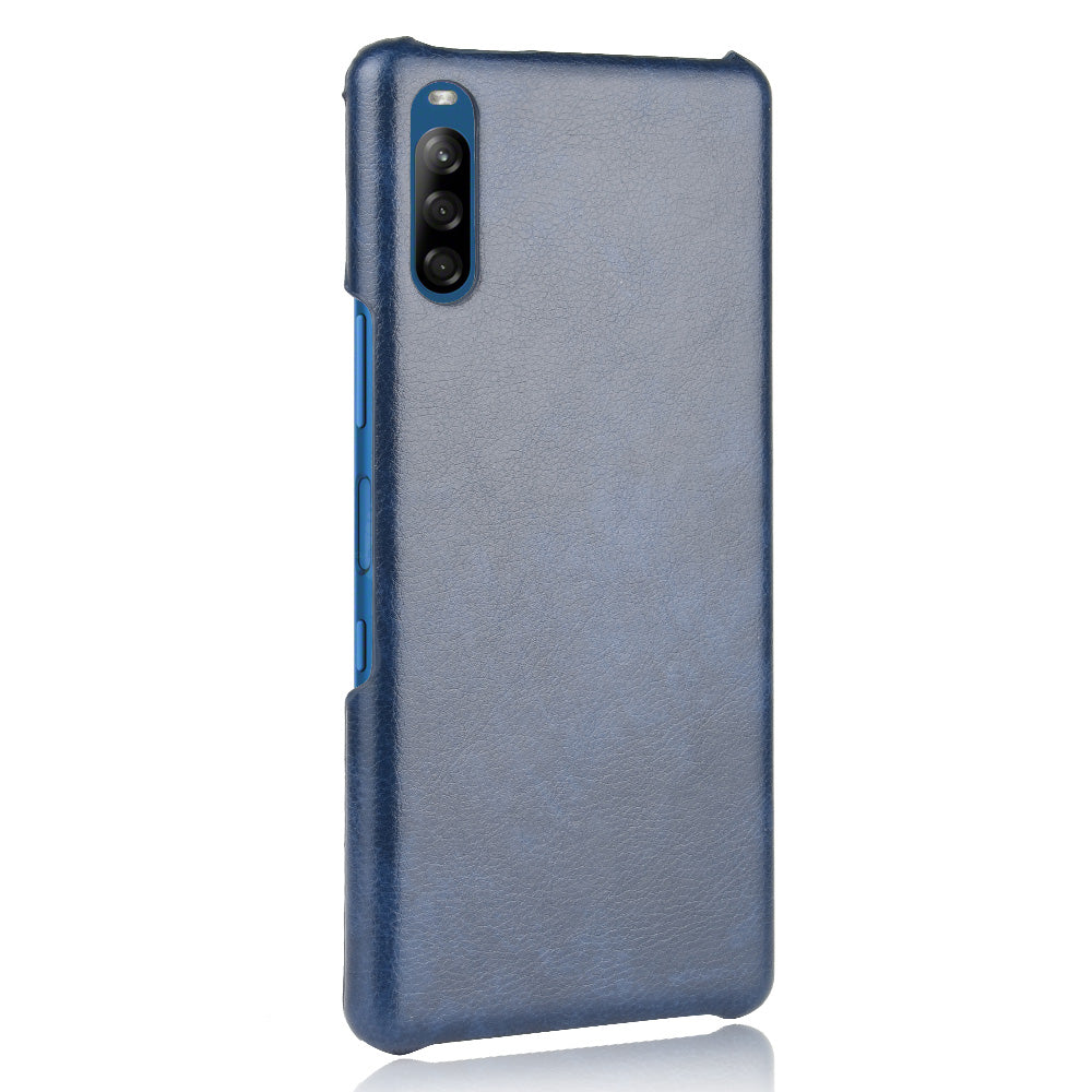 Litchi Skin Leather Coated Hard PC Case for Sony Xperia L4