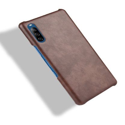 Litchi Skin Leather Coated Hard PC Case for Sony Xperia L4