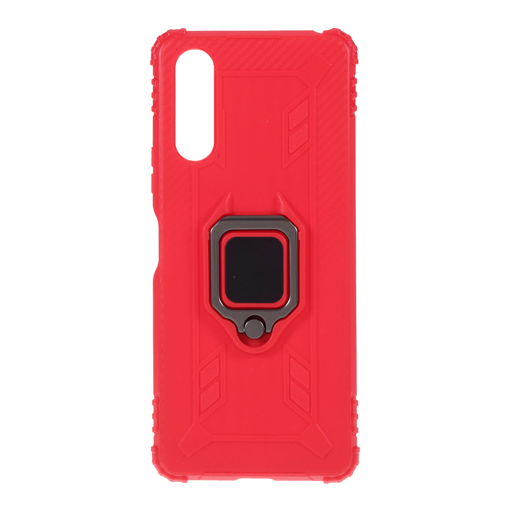 Finger Ring Kickstand Shell Shockproof TPU Cover for Sony Xperia 10 II