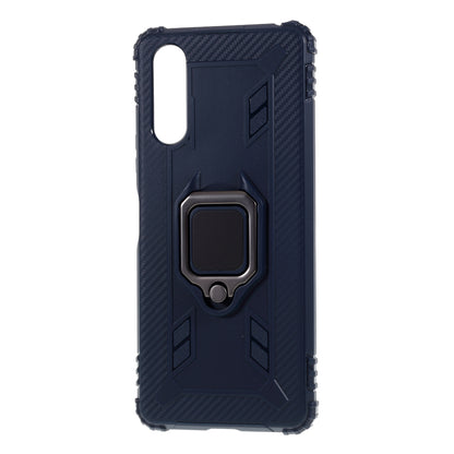 Finger Ring Kickstand Shell Shockproof TPU Cover for Sony Xperia 10 II