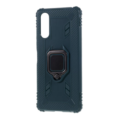 Finger Ring Kickstand Shell Shockproof TPU Cover for Sony Xperia 10 II