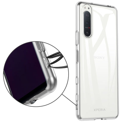 For Sony Xperia 5 II TPU Case Anti-fingerprint See-through Clear Soft Cover