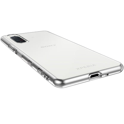 For Sony Xperia 5 II TPU Case Anti-fingerprint See-through Clear Soft Cover