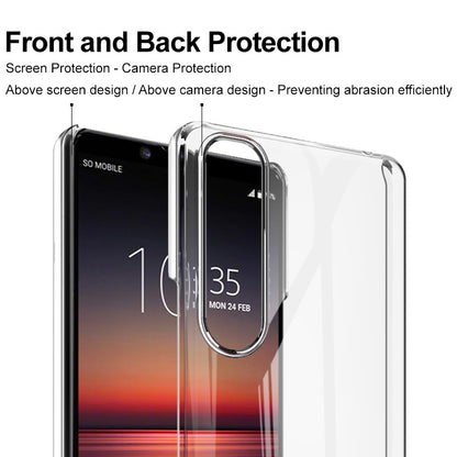 IMAK Clear Wear-resistant Hard Cell Phone Case for Sony Xperia 1 III 5G