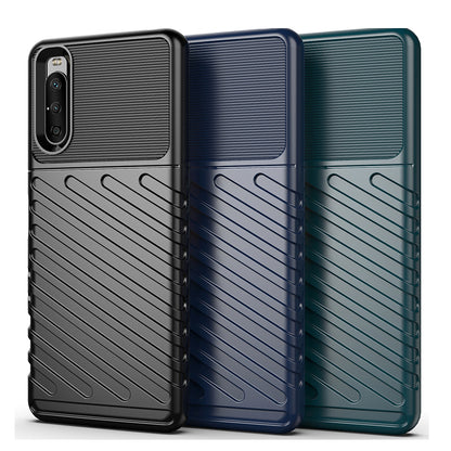 Thunder Series Twill Texture TPU Phone Case for Sony Xperia 10 III 5G / Xperia 10 III Lite