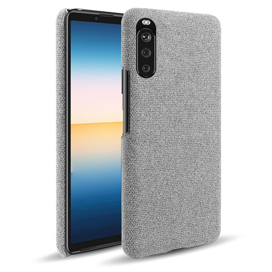 Cloth Texture Plastic Back Case for Sony Xperia 10 III 5G