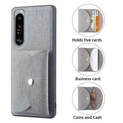 VILI T Series Leather Skin TPU Shell with Movable Magnetic-Absorbed Wallet for Sony Xperia 1 III 5G