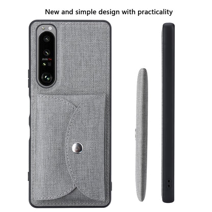 VILI T Series Leather Skin TPU Shell with Movable Magnetic-Absorbed Wallet for Sony Xperia 1 III 5G