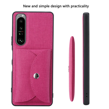 VILI T Series Leather Skin TPU Shell with Movable Magnetic-Absorbed Wallet for Sony Xperia 1 III 5G