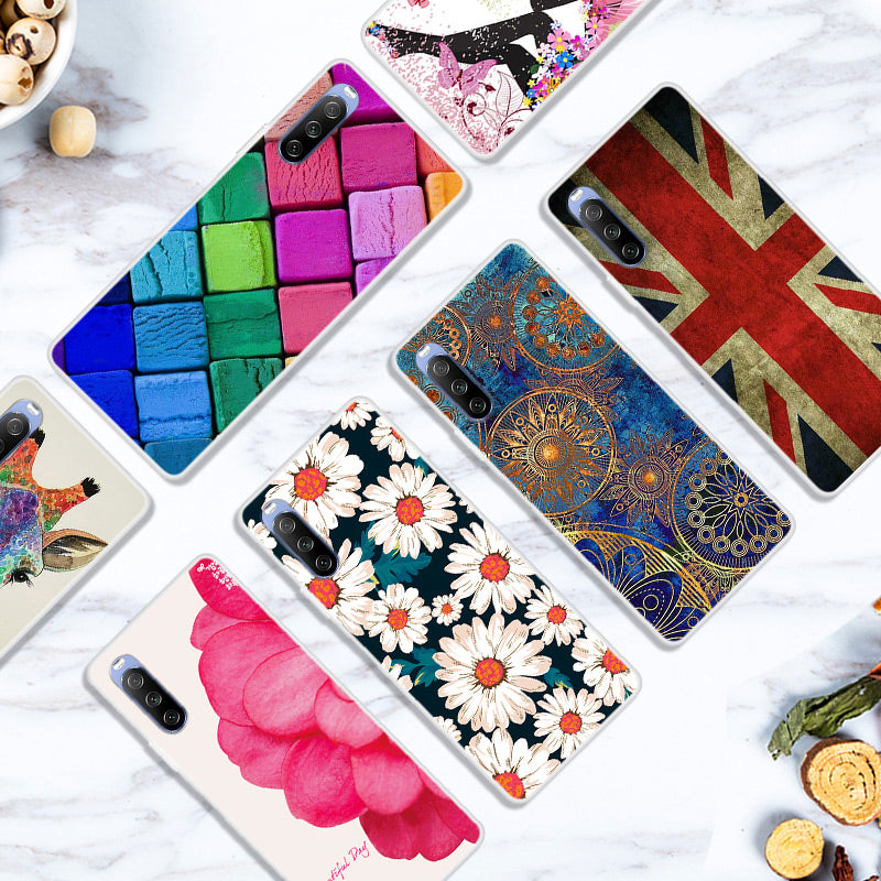 Full Protection Pattern Printing Flexible TPU Phone Cover Case for Sony Xperia 10 III 5G