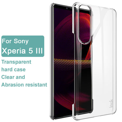 IMAK Crystal Case II Scratch-resistant Mobile Phone Hard Shell Case for Sony Xperia 5 III 5G