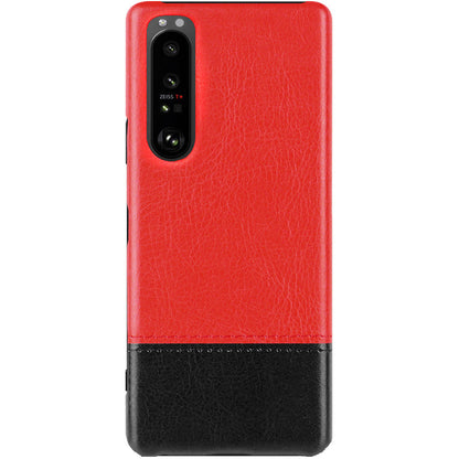 IMAK Ruiyi Series Bi-Color PU Leather + PC Phone Case Cover with Screen Protector for Sony Xperia 1 III 5G