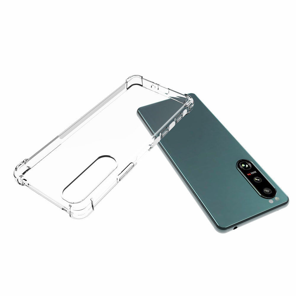 Flexible TPU Thin Shockproof Transparent Anti-Slip Cover Case for Sony Xperia 5 III 5G