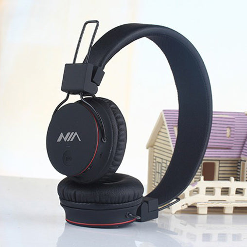 NIA X2 4-in-1 Bluetooth Hands-free Headphone Support Micro SD Player / FM Radio / 3.5mm Cable