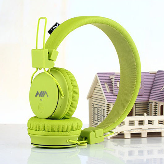 NIA X2 4-in-1 Bluetooth Hands-free Headphone Support Micro SD Player / FM Radio / 3.5mm Cable