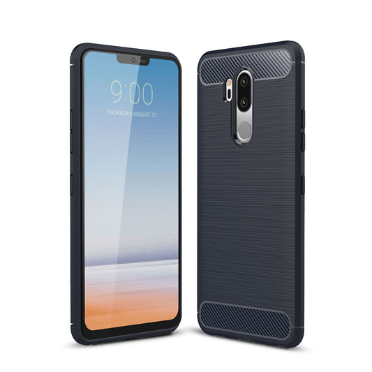 Carbon Fiber Grain Brushed Flexible TPU Protective Shell for LG G7 ThinQ