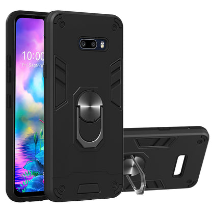 Rotatable Kickstand Detachable 2-in-1 PC + TPU Back Case for LG G8X ThinQ/V50S ThinQ 5G