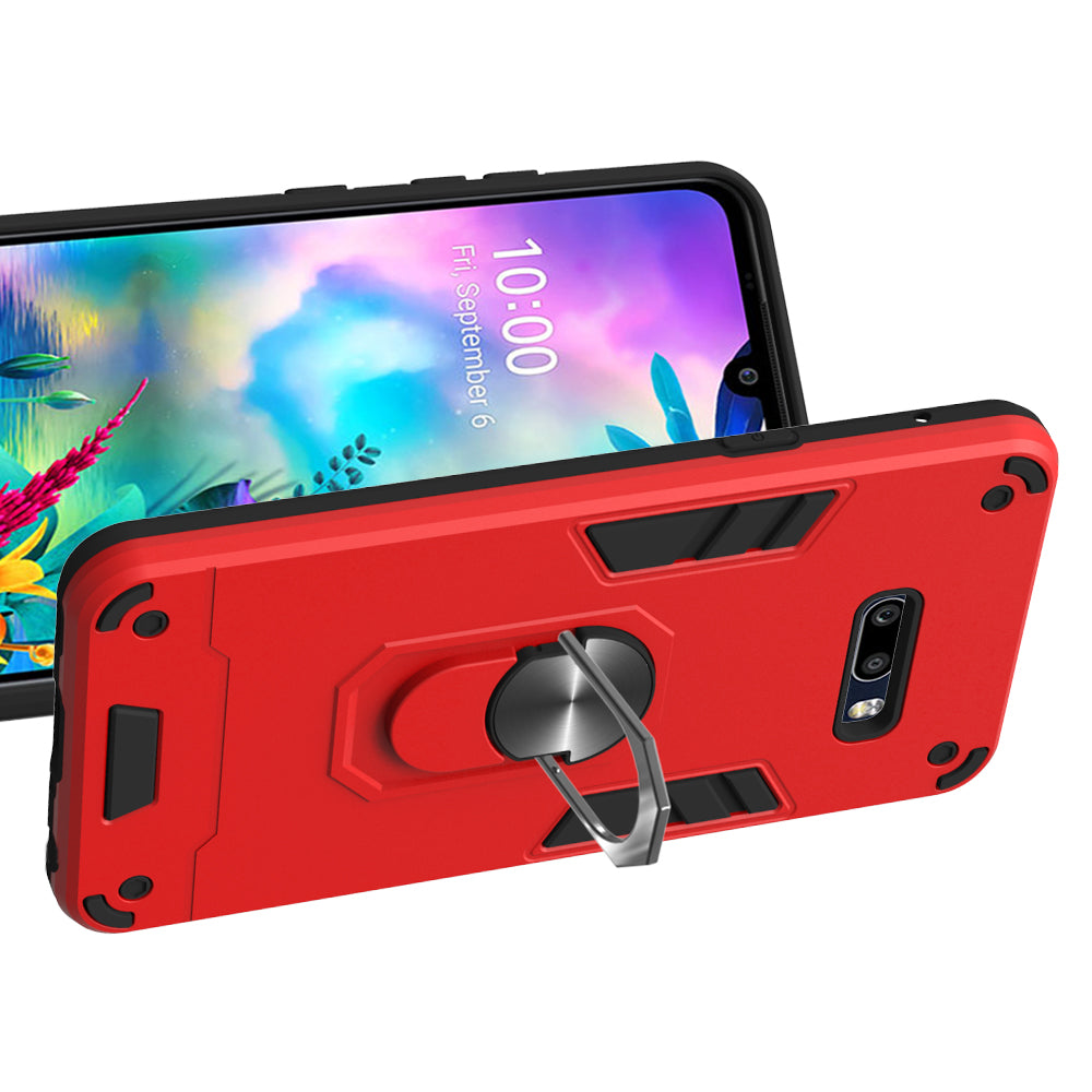 Rotatable Kickstand Detachable 2-in-1 PC + TPU Back Case for LG G8X ThinQ/V50S ThinQ 5G