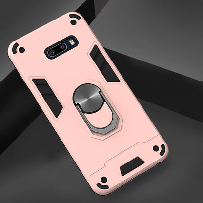 Rotatable Kickstand Detachable 2-in-1 PC + TPU Back Case for LG G8X ThinQ/V50S ThinQ 5G