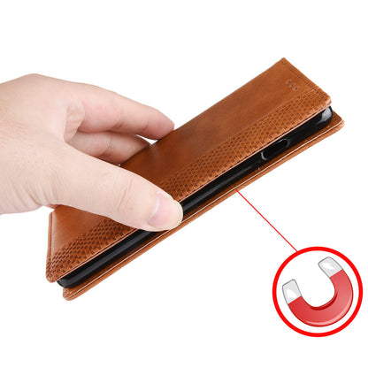 Auto-absorbed Retro Leather Wallet Phone Cover for LG V60 ThinQ 5G