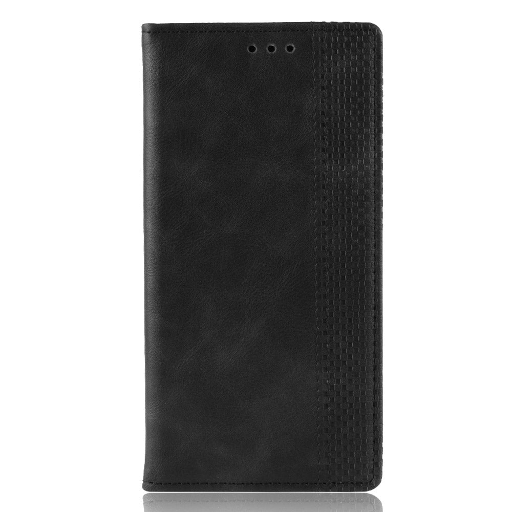 Auto-absorbed Retro Leather Wallet Phone Cover for LG V60 ThinQ 5G