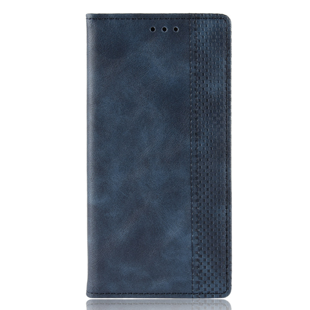 Auto-absorbed Retro Leather Wallet Phone Cover for LG V60 ThinQ 5G