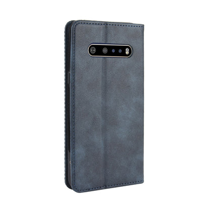 Auto-absorbed Retro Leather Wallet Phone Cover for LG V60 ThinQ 5G