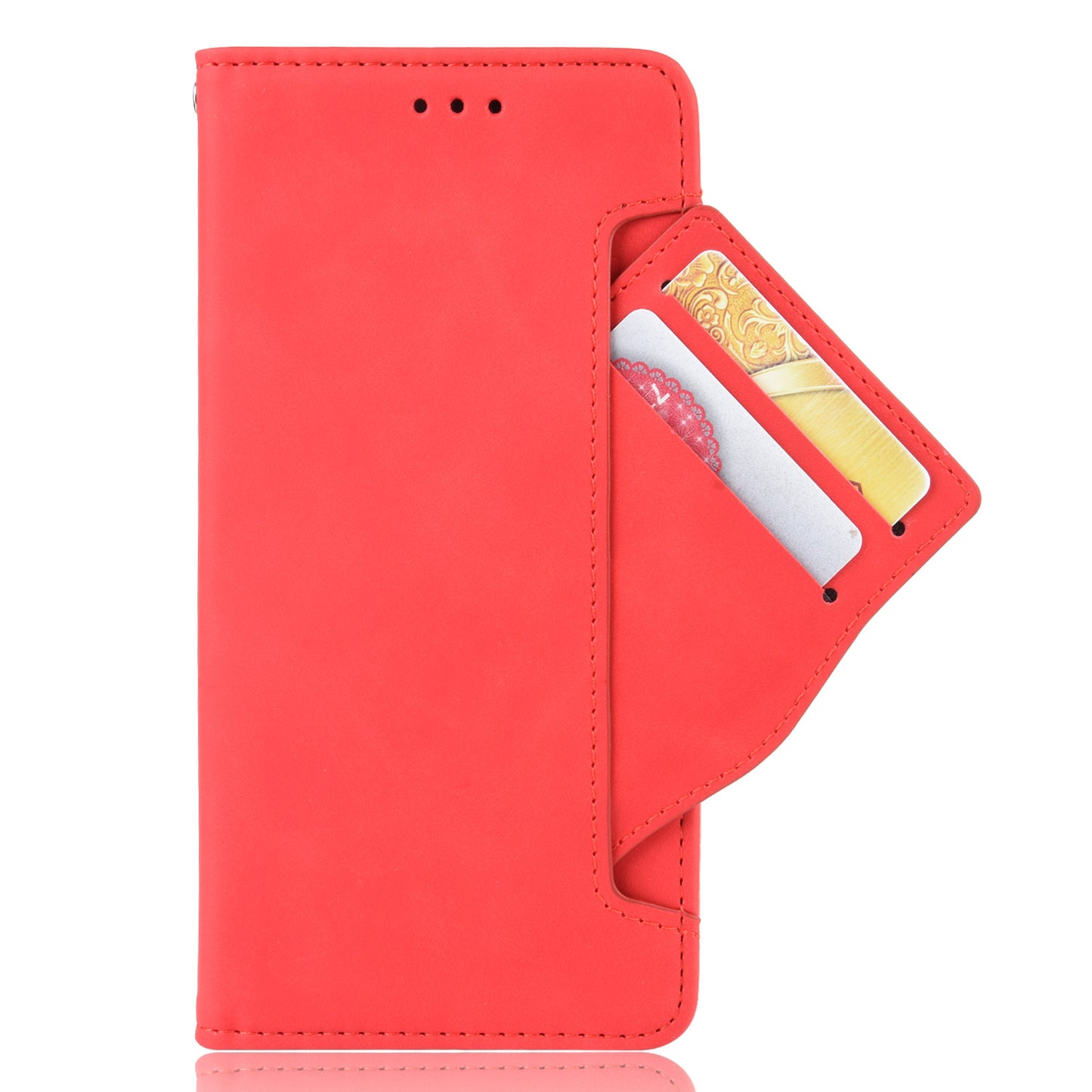 Multiple Card Slots Leather Wallet Protector Cover for LG K51S/K41S