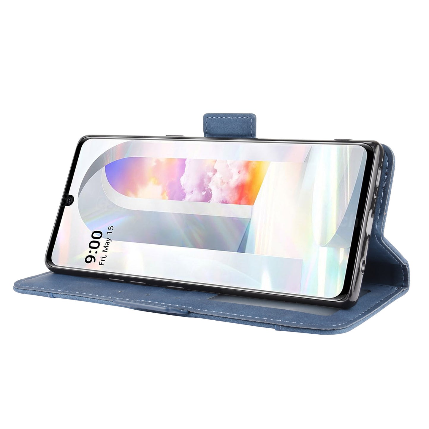 Wallet Leather Phone Case with Multiple Card Slots for LG Velvet