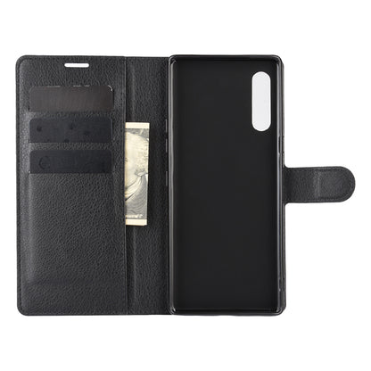 Litchi Skin Wallet Leather Stand Case for LG Velvet