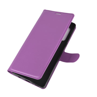 Litchi Skin Wallet Leather Stand Case for LG Velvet