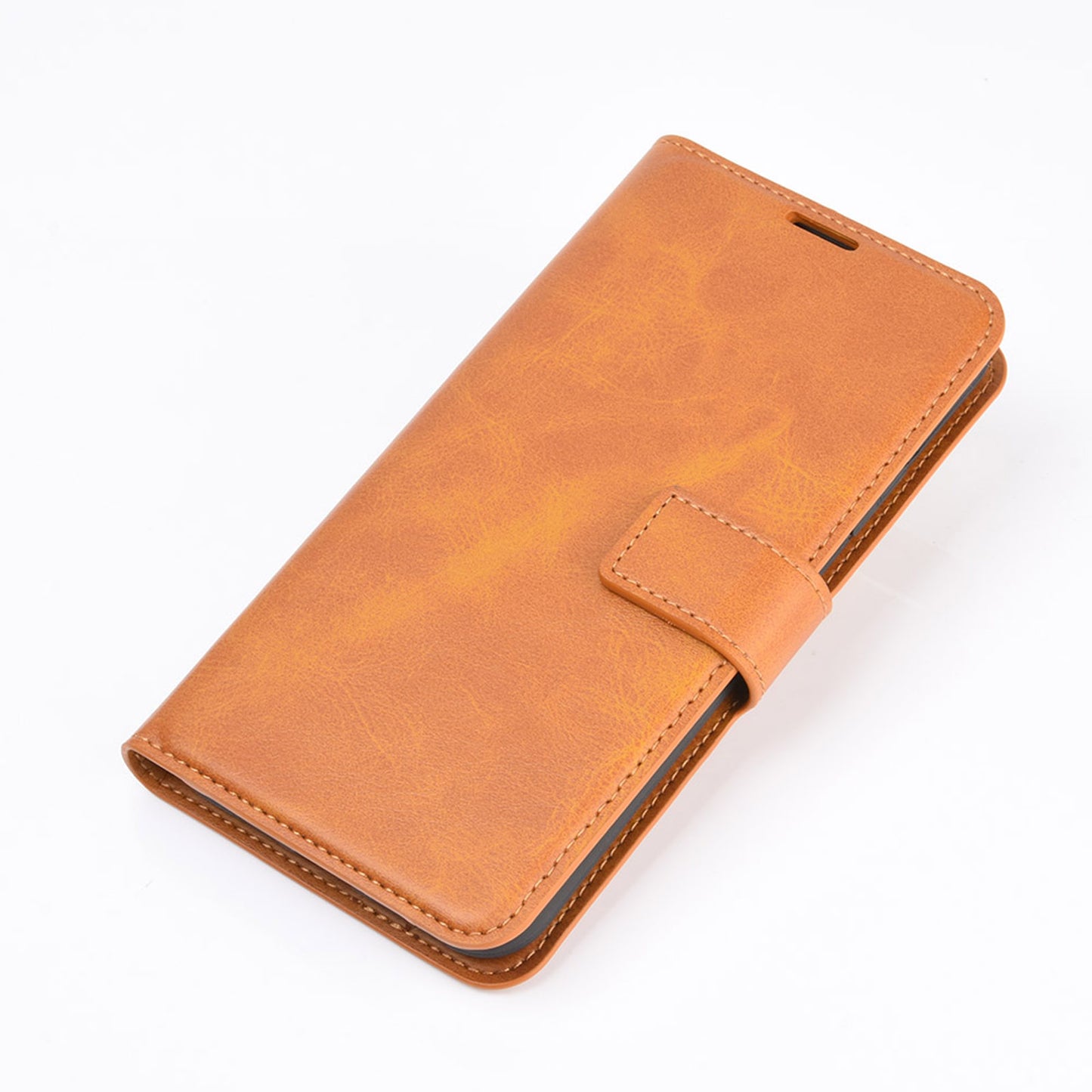 Leather Wallet Phone Stand Case with Magnetic Closure for LG Velvet